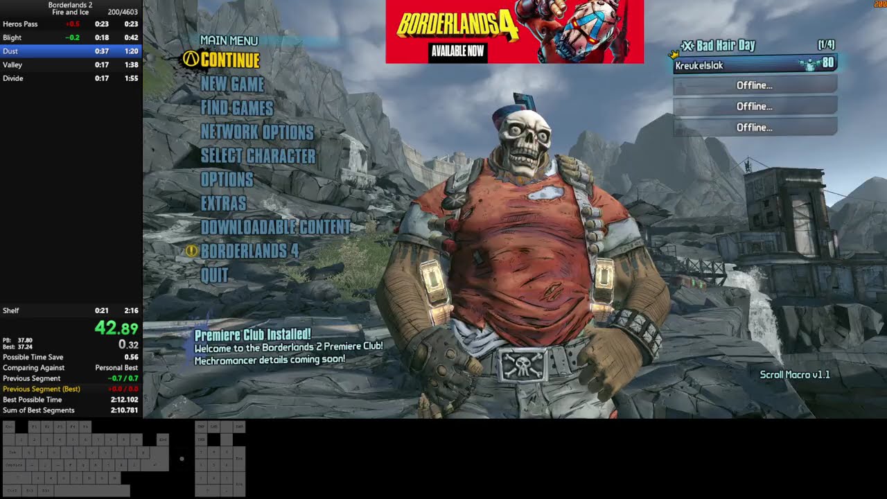 [WR] Borderlands 2 Fire and Ice Speedrun in 2:13.736