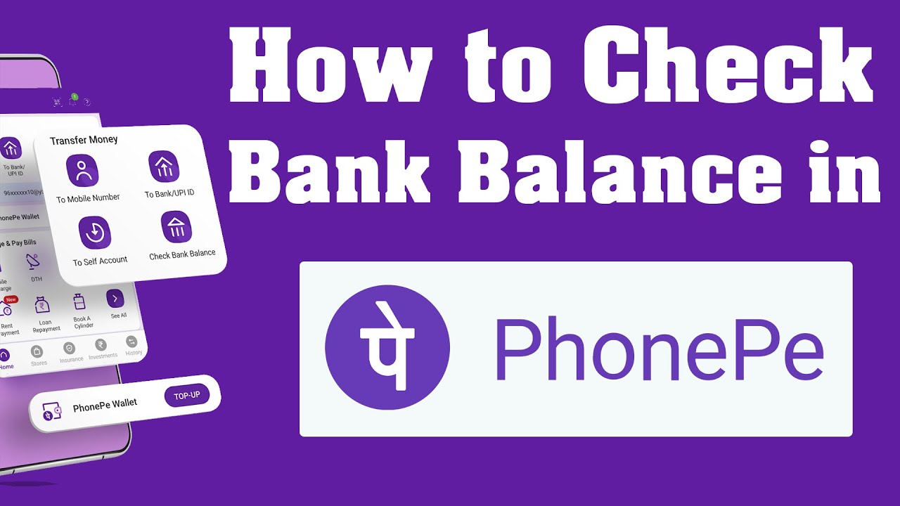 Youtube Short - how to check bank balance in phonepe