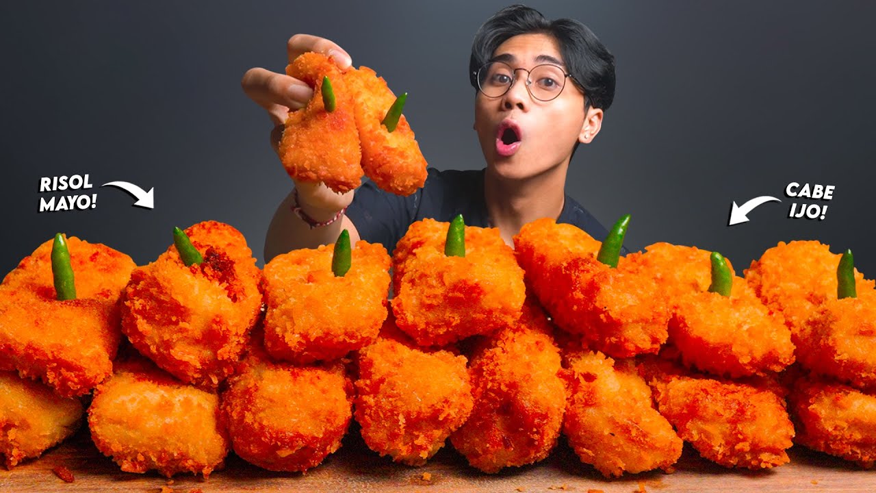 SUMPAH NAGIH!! MUKBANG RISOLES MAYO SUPER KRIUK!! LUMER BANGET!!