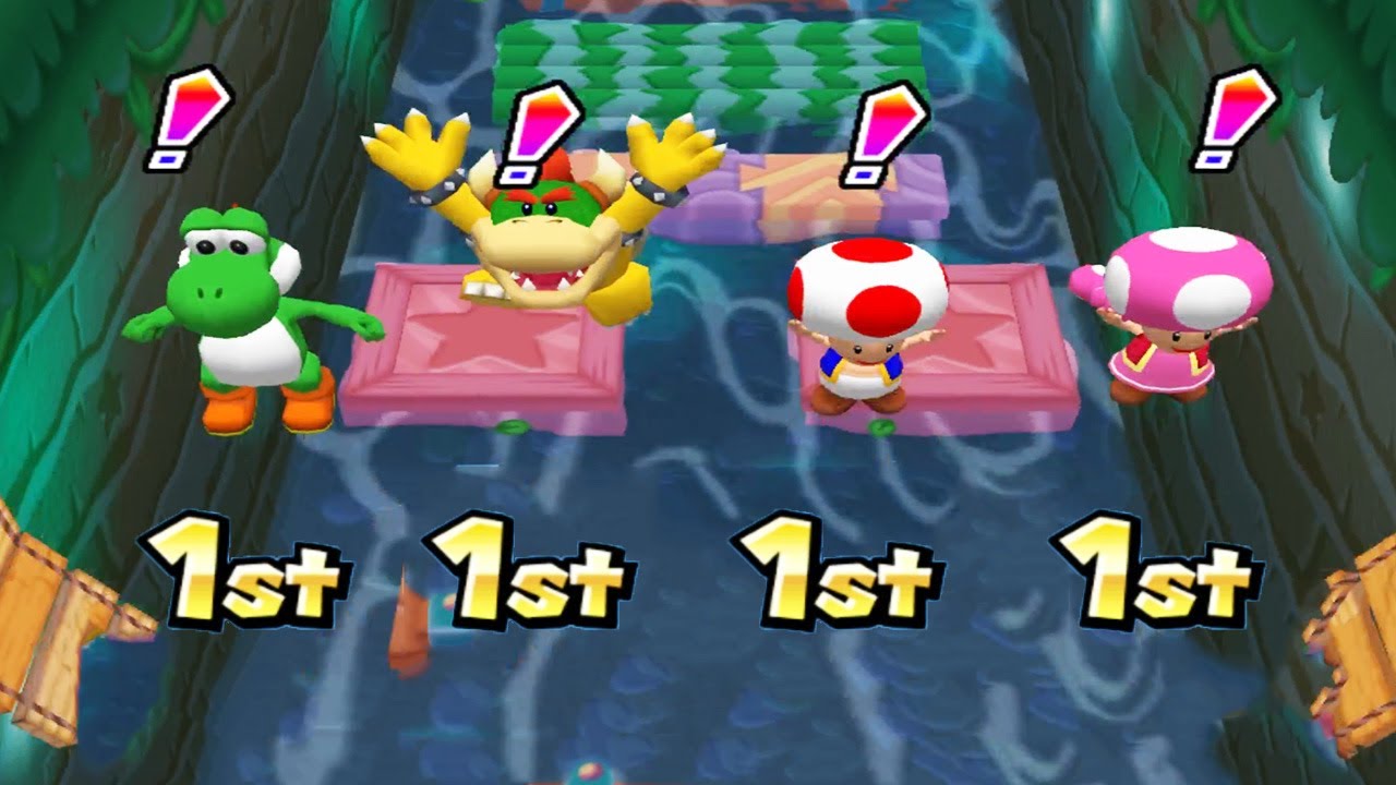 Mario Party 6 Minigames - Yoshi vs Koopa vs Toad vs Toadette (Master Cpu)