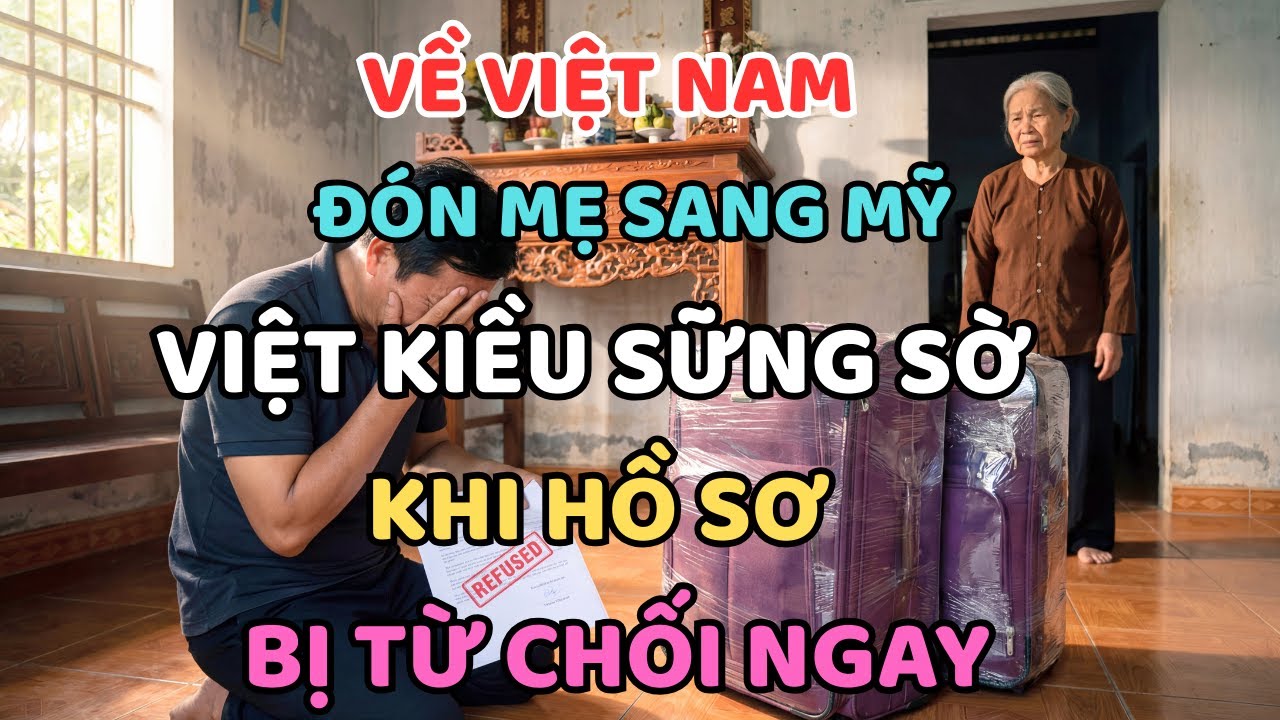 VỀ VIỆT NAM ĐÓN MẸ SANG MỸ, VIỆT KIỀU SỮNG SỜ KHI HỒ SƠ BỊ TỪ CHỐI
