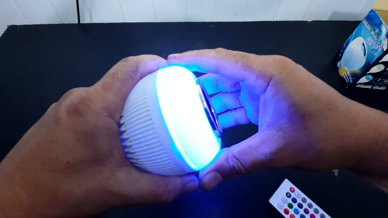 Como Funciona Lampada Colorida Music Bulb Party Ball Bluetooth | #desmontar #manutenção