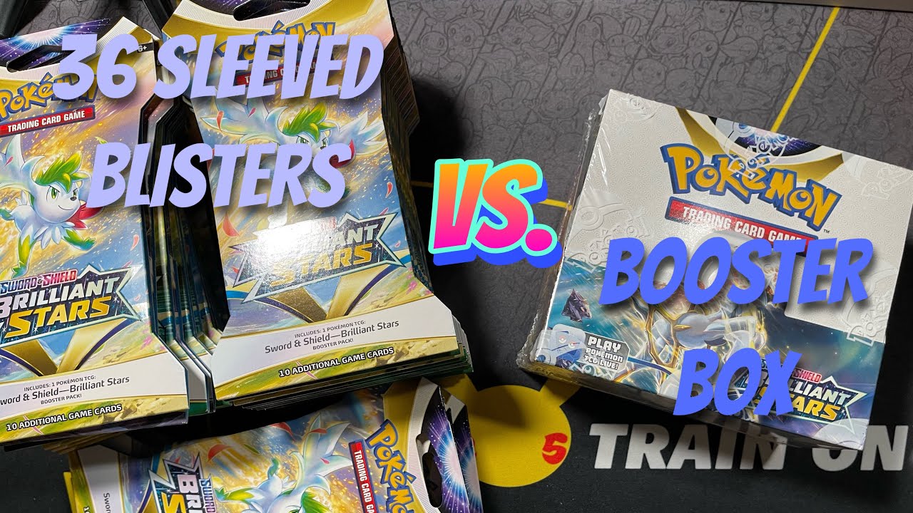 36 Single Sleeved Blisters vs. Booster Box! Which is better?? Pokémon Brilliant Stars Opening