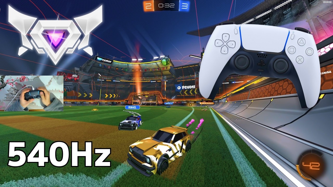PS5 Controller ASMR 😴 Rocket League Ranked 🏆 Satisfying 360 FPS 4K