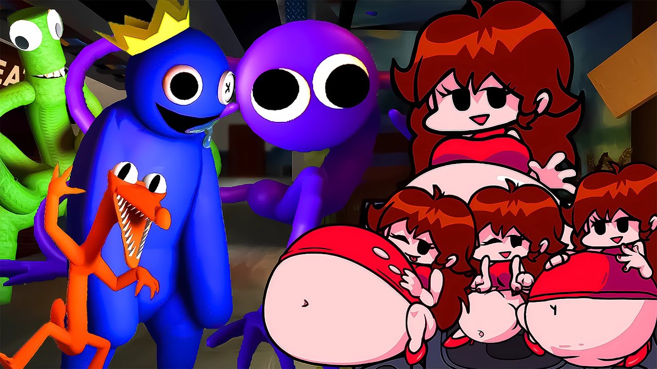 Friday Night Funkin' VS Rainbow Friends VS NEW FAT GIRLFRIEND (ALL PHASES) (FNF MOD/Chapter 2)