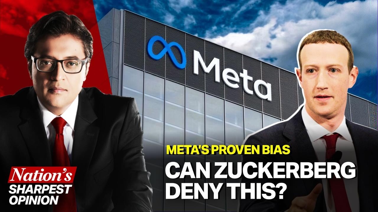 Deep State Tool? Arnab Exposes Meta&rsquo;s Series Of Biased Algorithms Working Against Bharat