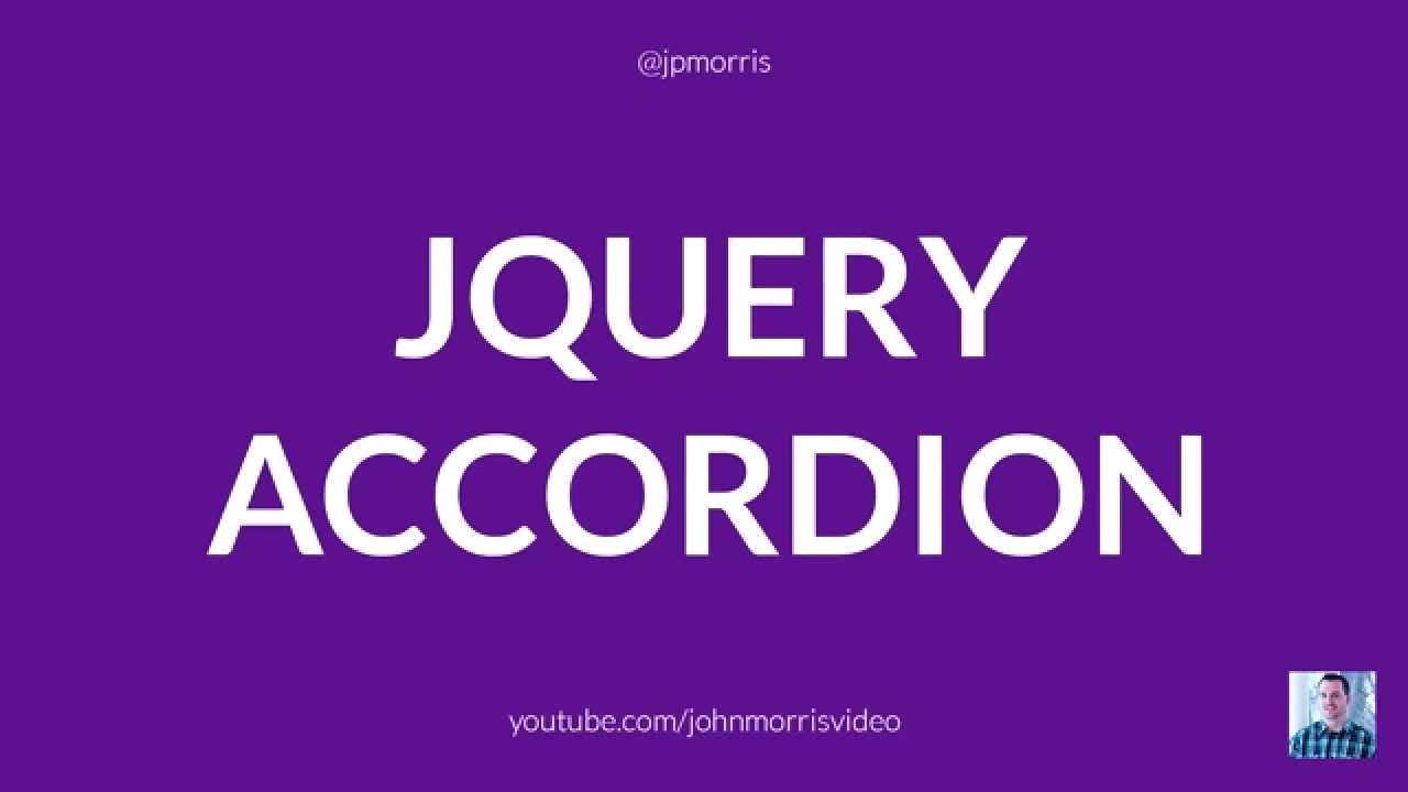 jQuery Tutorial: How to Build a jQuery Accordion