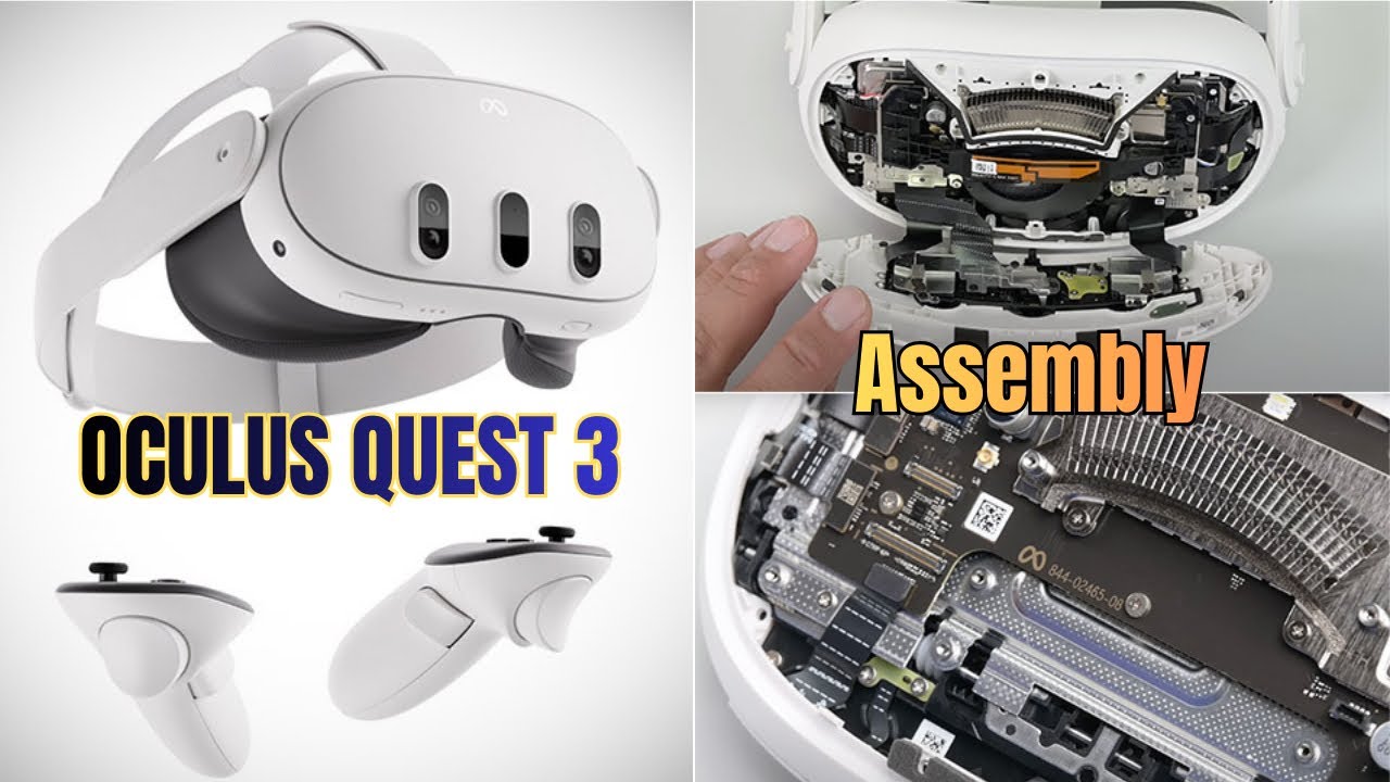 Oculus Quest 3 Full Assembly | Step-by-Step Rebuild Guide 🔧 ￼||@PJDGRepairHub||