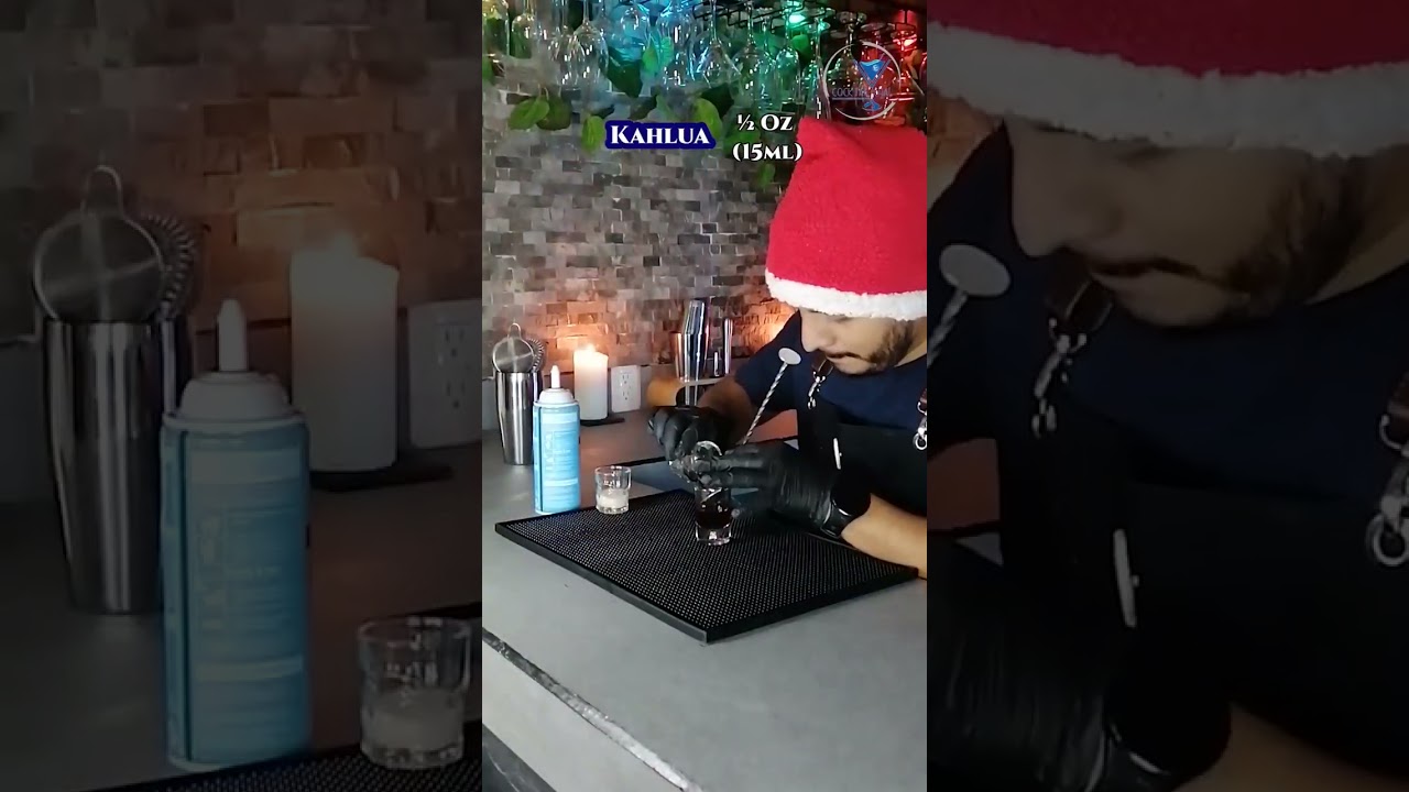 Santa Claus Shot #cocktail #bar #drinks #bartender #bartenderlife #mixology #drink #cocktailchai