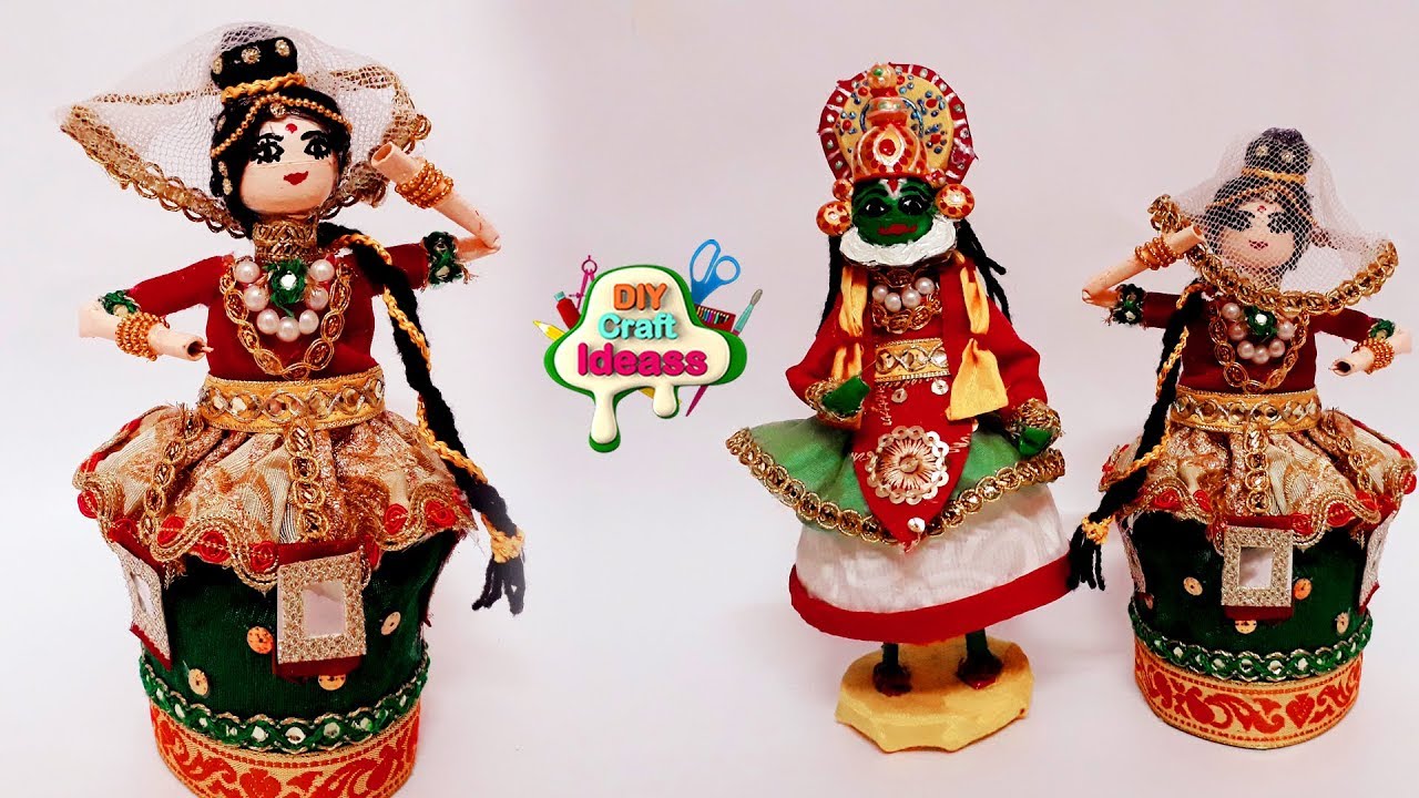 Beautifully crafted Manipuri dancing doll | Manipuri doll diy | diy craft ideas
