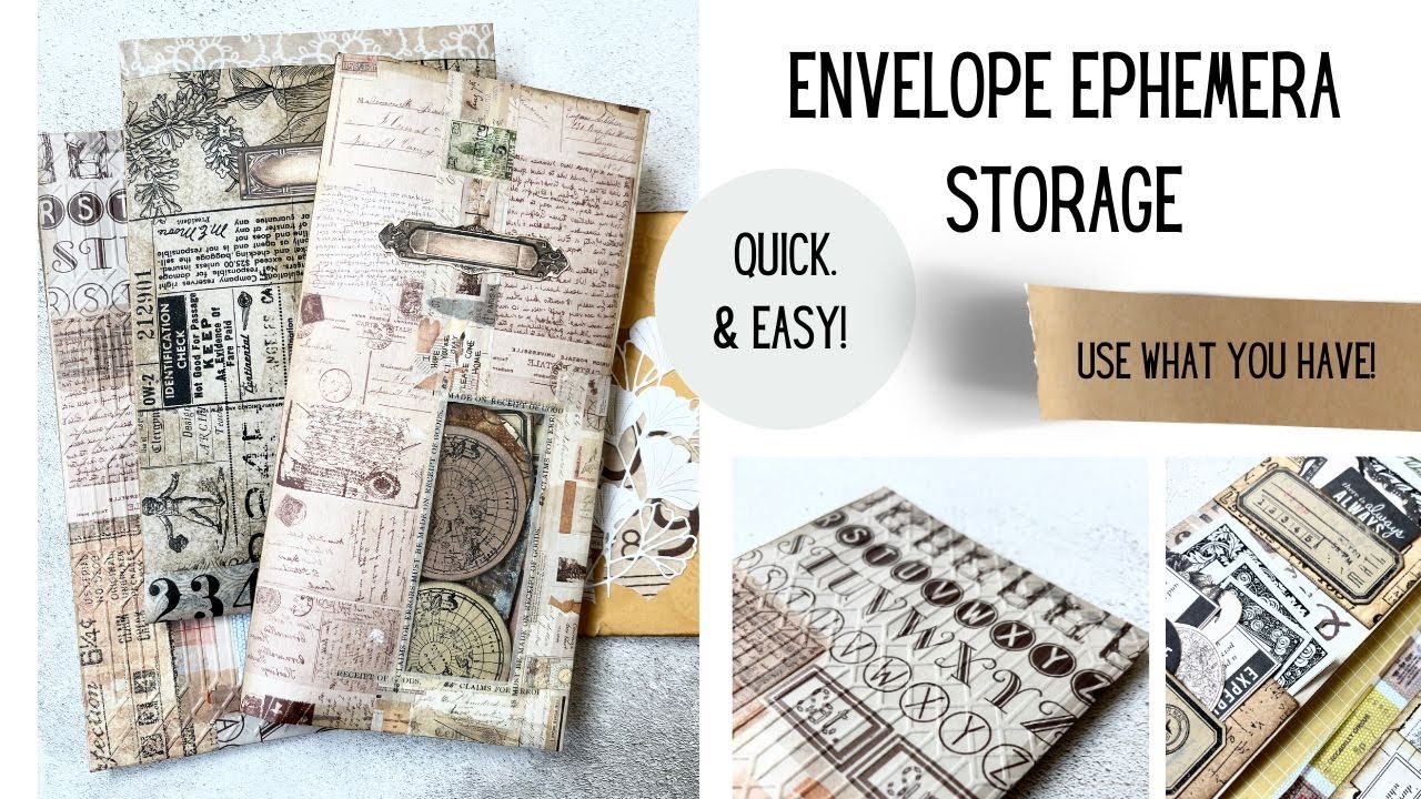 Envelope Ephemera Storage #junkjournalideas #junkjournaling #junkjournal