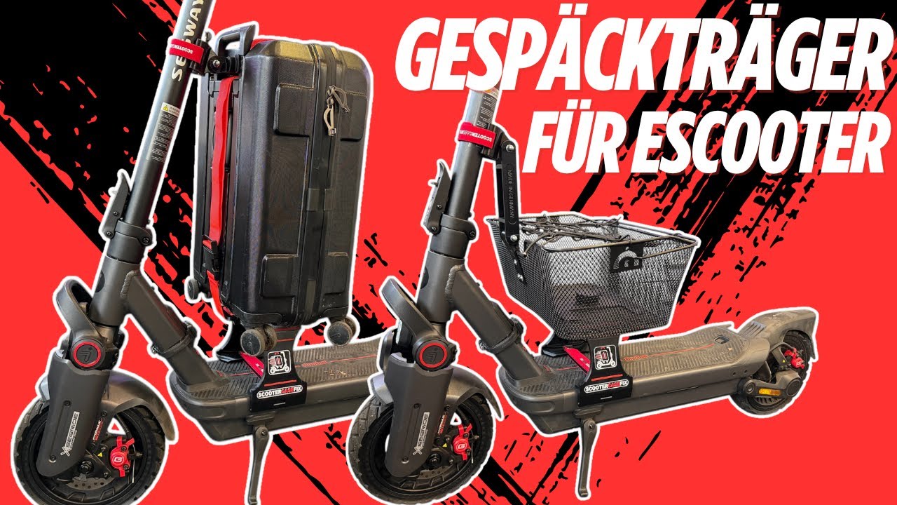 Gepäckträger für E-Scooter von ScooterCaseFix