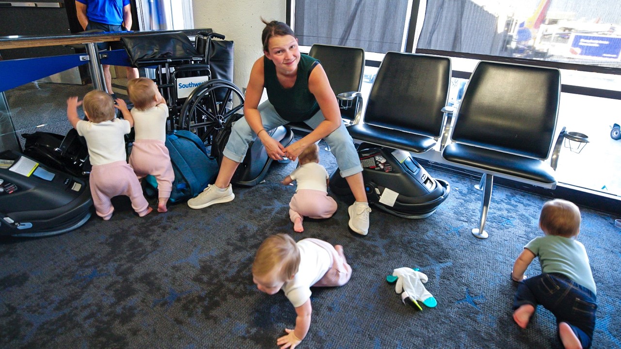We flew across the country with five one year olds