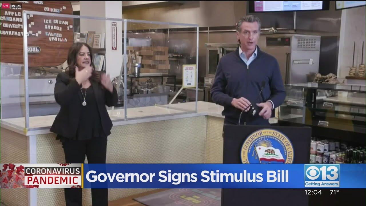 Governor Gavin Newsom Signs $7.6 Billion Stimulus Package