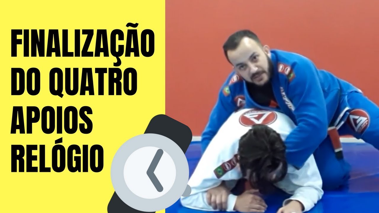 Finalização estrangulamento relógio I Jiu-Jitsu