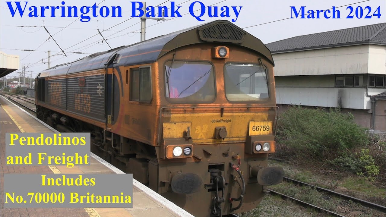 Trains at Warrington Bank Quay  - 26th March 2024