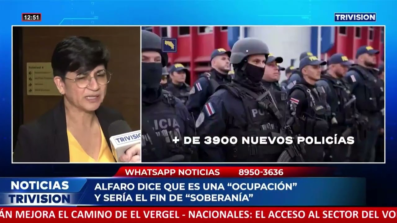 Rocío Alfaro cuestiona la suscripción del acuerdo militar de Costa Rica con Estados Unidos.
