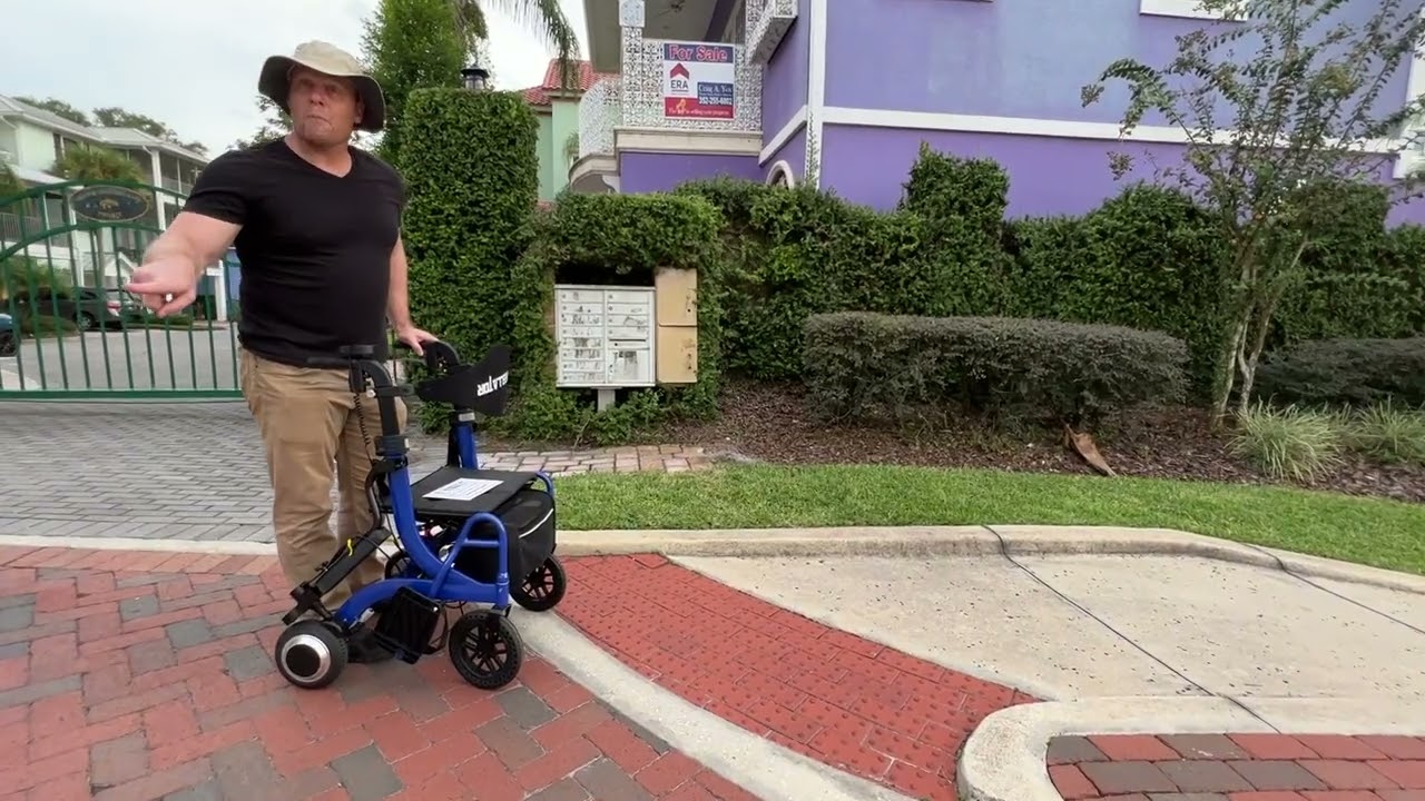 Using The Wheelator Hybrid Walker to Do Down a Slope