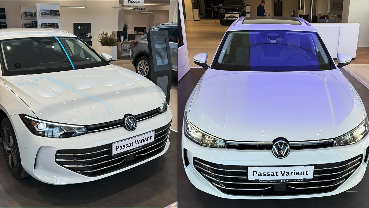 NEW Volkswagen PASSAT 2024 - Headlights Comparison (Basic vs IQ Lights)