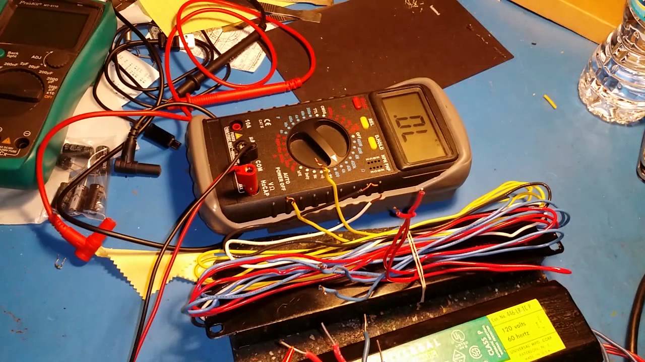 Fluorescent fixture ballest test