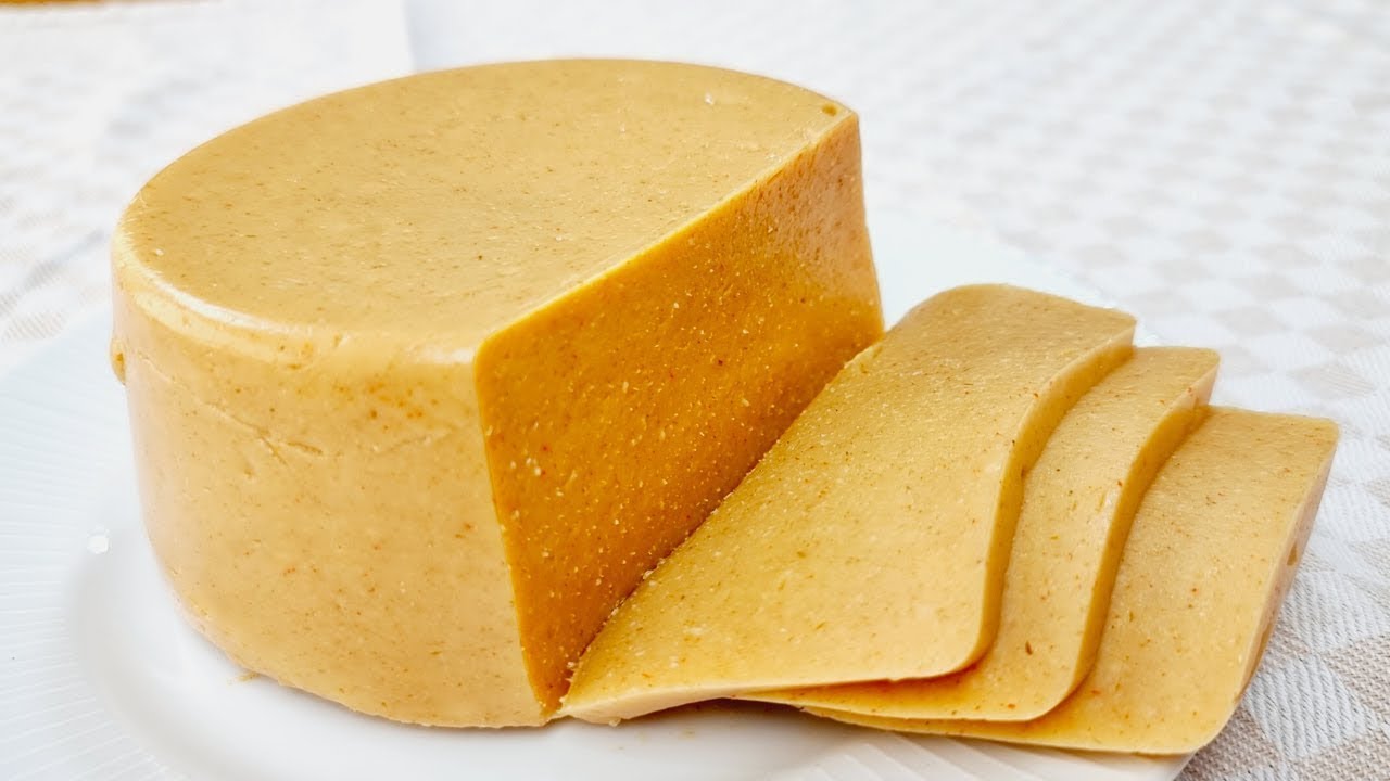 QUESO VEGANO FÁCIL Y RÁPIDO para REBANAR y DERRETIR - Rico, Barato y Saludable (Sin Leche)