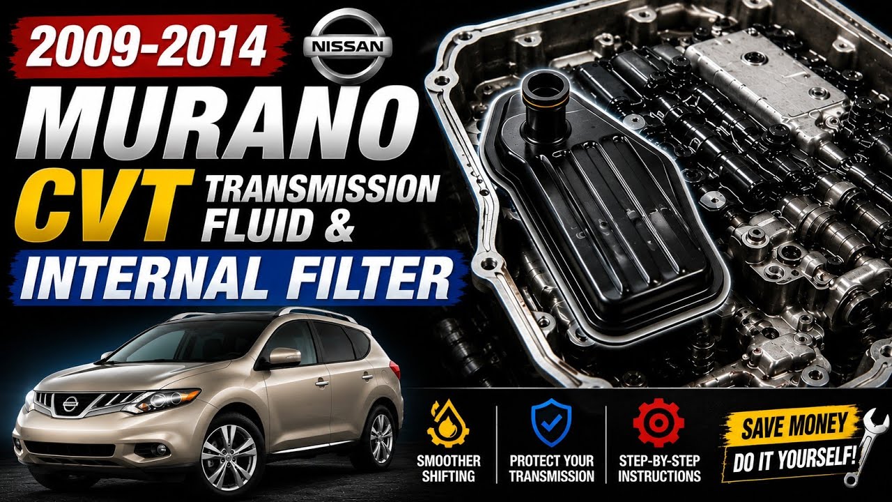 Замена трансмиссионной жидкости и внутреннего фильтра CVT Nissan Murano