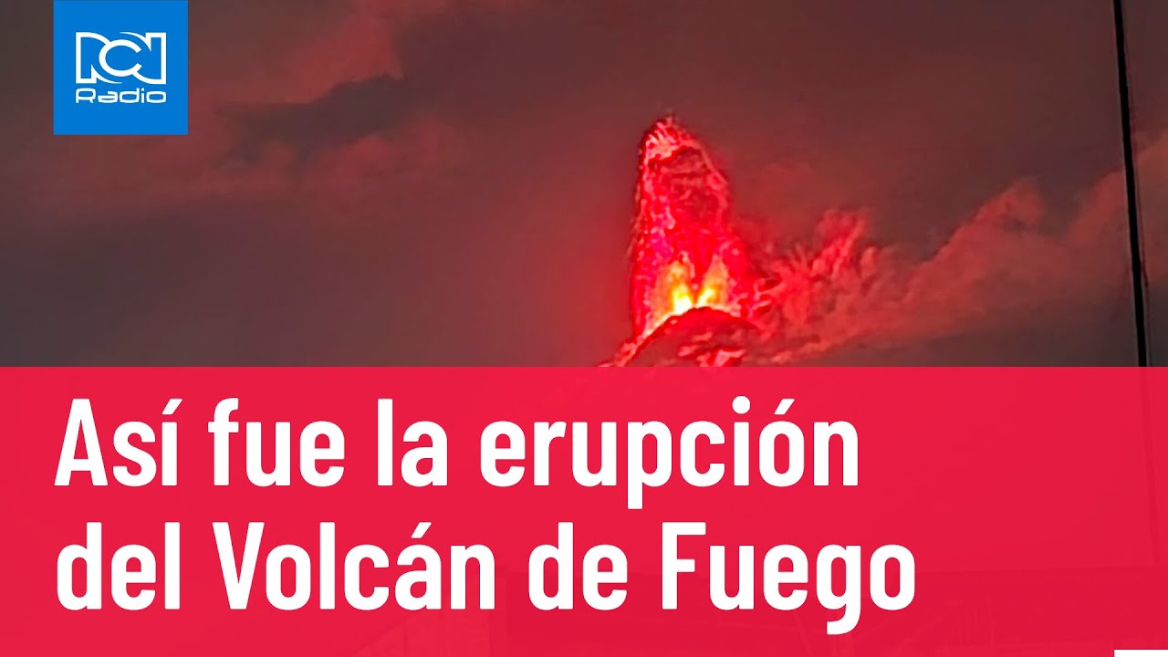 Impactantes imágenes de la erupción de Volcán de Fuego en Guatemala