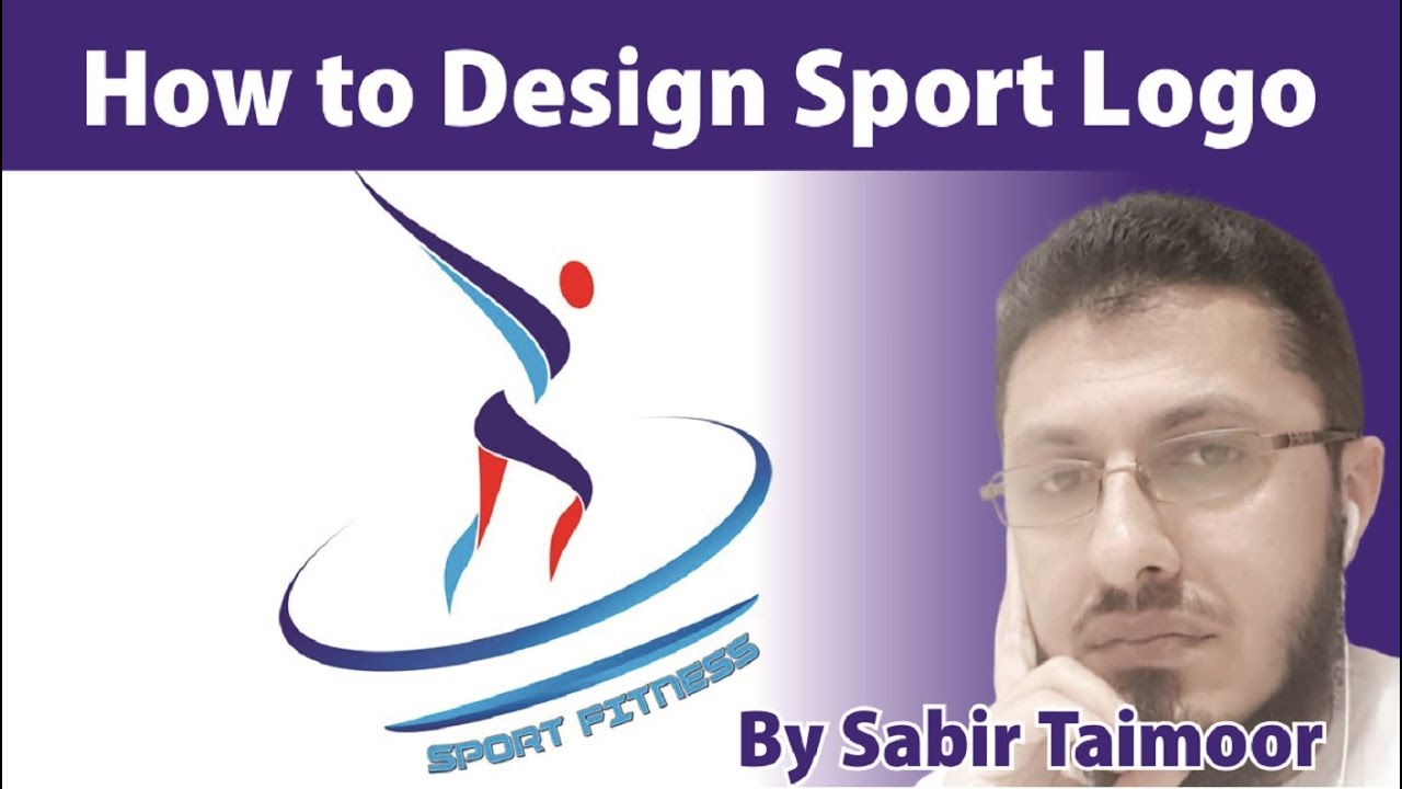 How To Design Sport Fitness Logo in Corel Draw | @SabirTaimoor