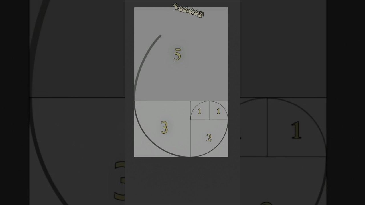 Golden Ratio Spiral& Fibonacci Numbers #maths