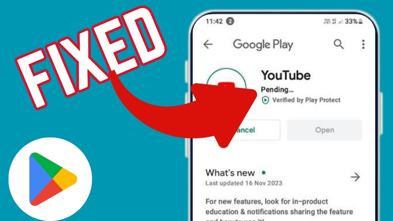 How To FIx Pending Download Error On Google Play Store