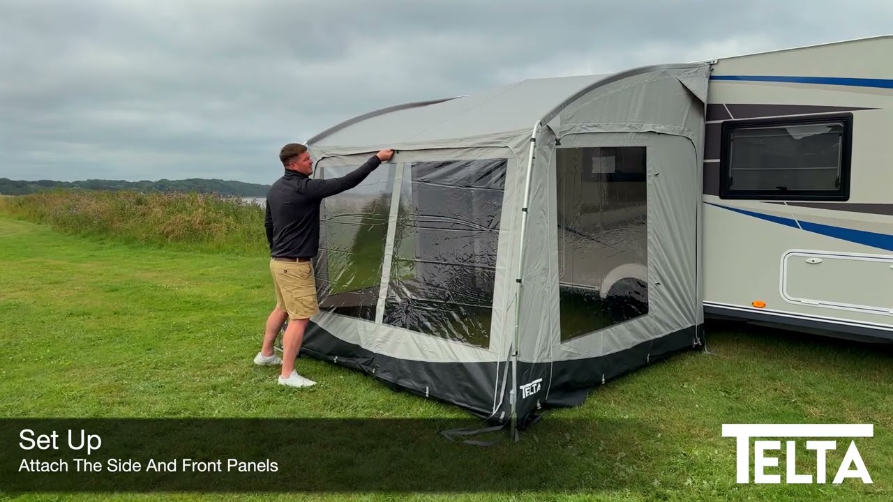 How To Set Up A Poled Awning