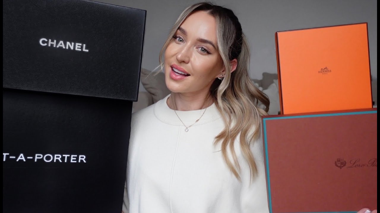 HUGE DESIGNER UNBOXING!! CHANEL, CELINE, HERMES, NET A POTER! | Freya Killin