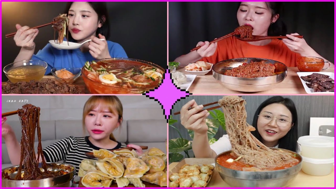 [TỔNG HỢP MUKBANG] mì lạnh Hàn Quốc siêu cay!!!