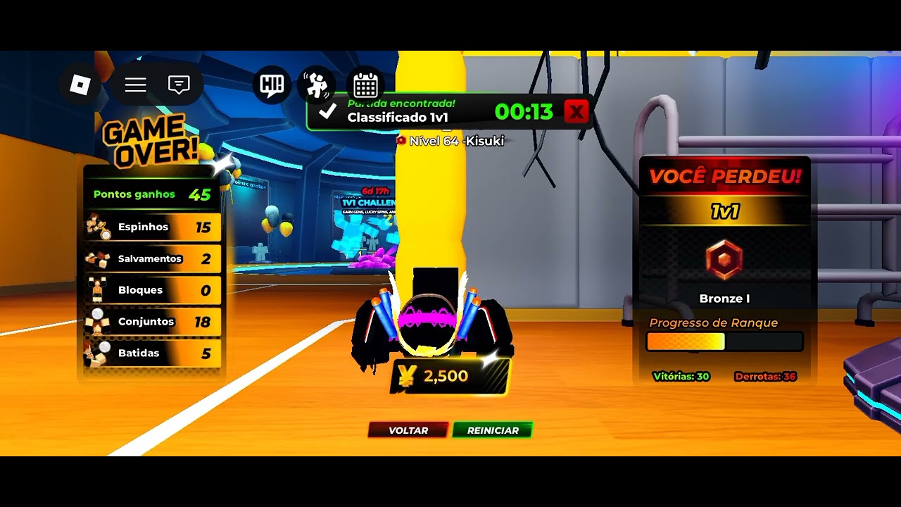 Amaçando os bots no x1 no lendas do voleiboll #roblox#voleiboll
