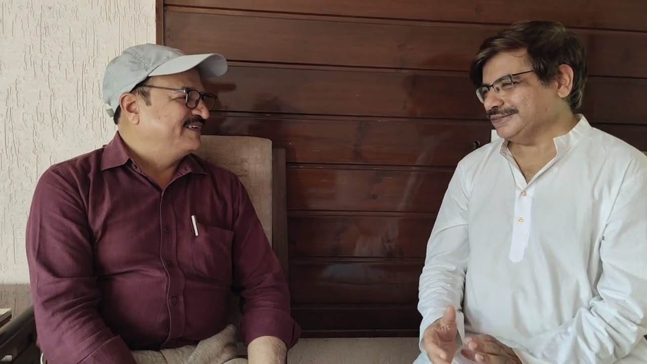 लेखक-कवि अशोक जमनानी सां भोपाल जे लेखक अशोक मनवाणी जी साहित्‍यक चर्चा - 02 वीडियो ग्राफी विजय शर्मा