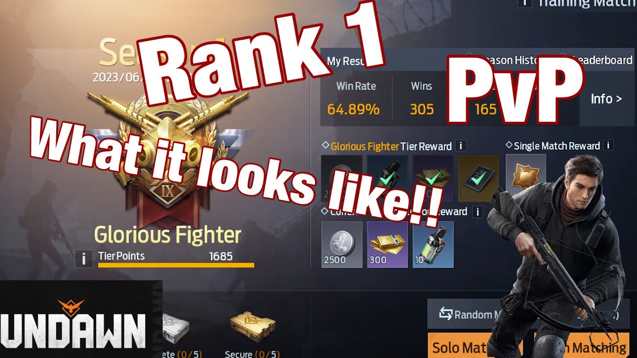 Undawn PvP - What Glorious Fighter looks like (Training Match)