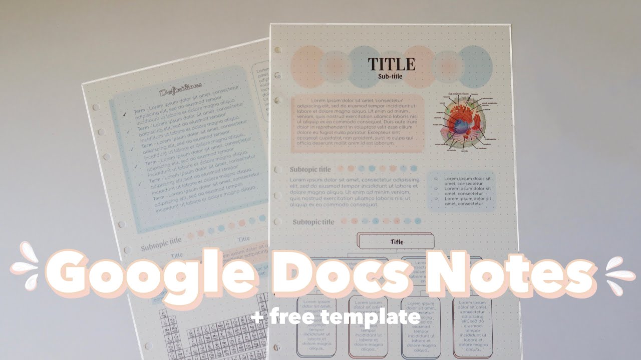 ЦИФРОВОЕ СОЗДАНИЕ ЗАМЕТОК С ИСПОЛЬЗОВАНИЕМ GOOGLE DOCS С БЕСПЛАТНЫМ ШАБЛОНОМ l Создание заметок с...