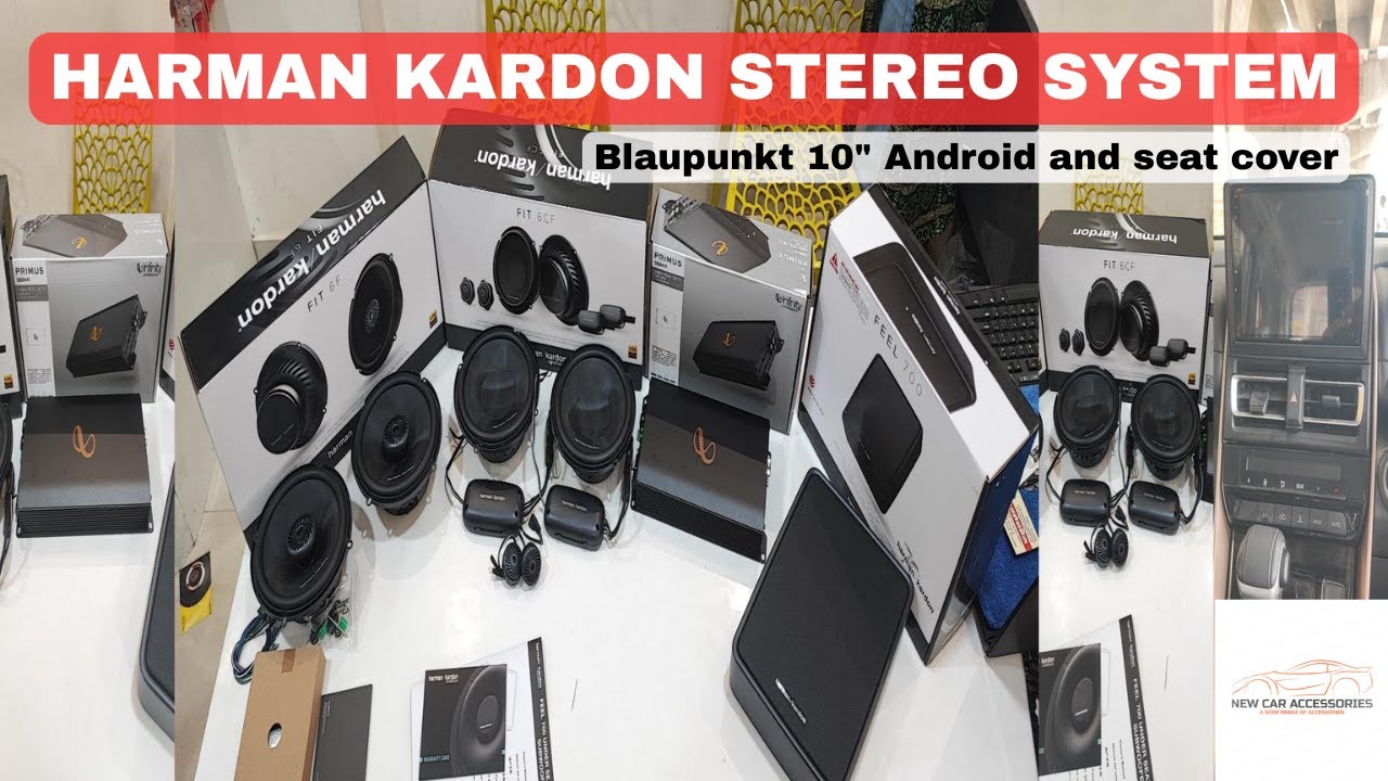 🔥Harman Kardon Music stereo system in maruti suzuki invicto | Blaupunkt 10 inch android | Seat Cover