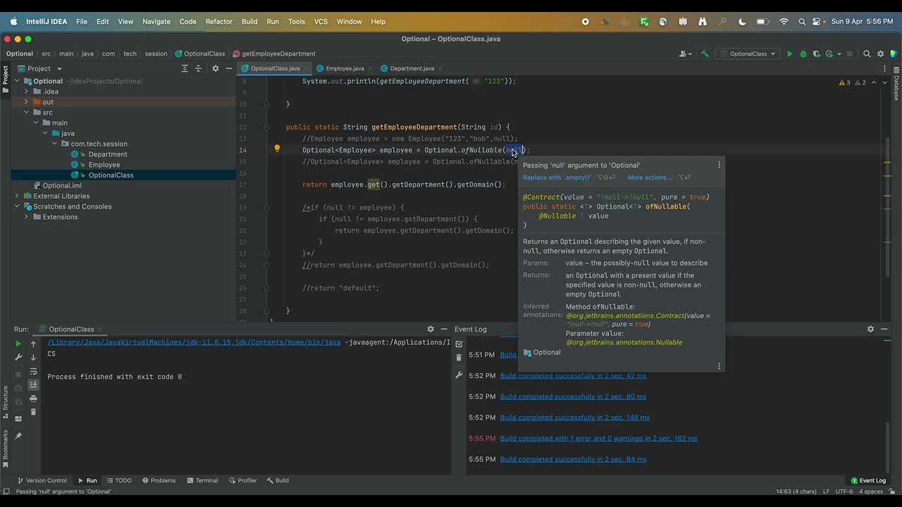 How to avoid null checks with Java Optional?