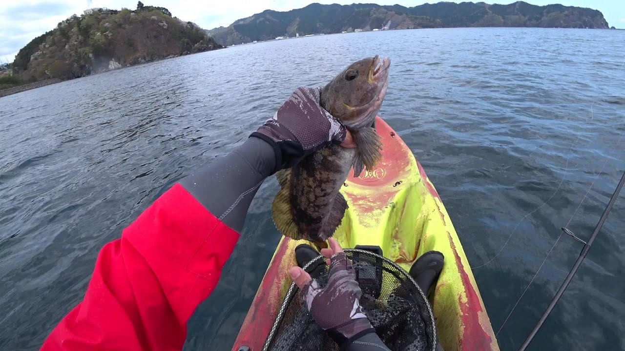 穏やかな海でしゃくれアイナメからの爆風！！