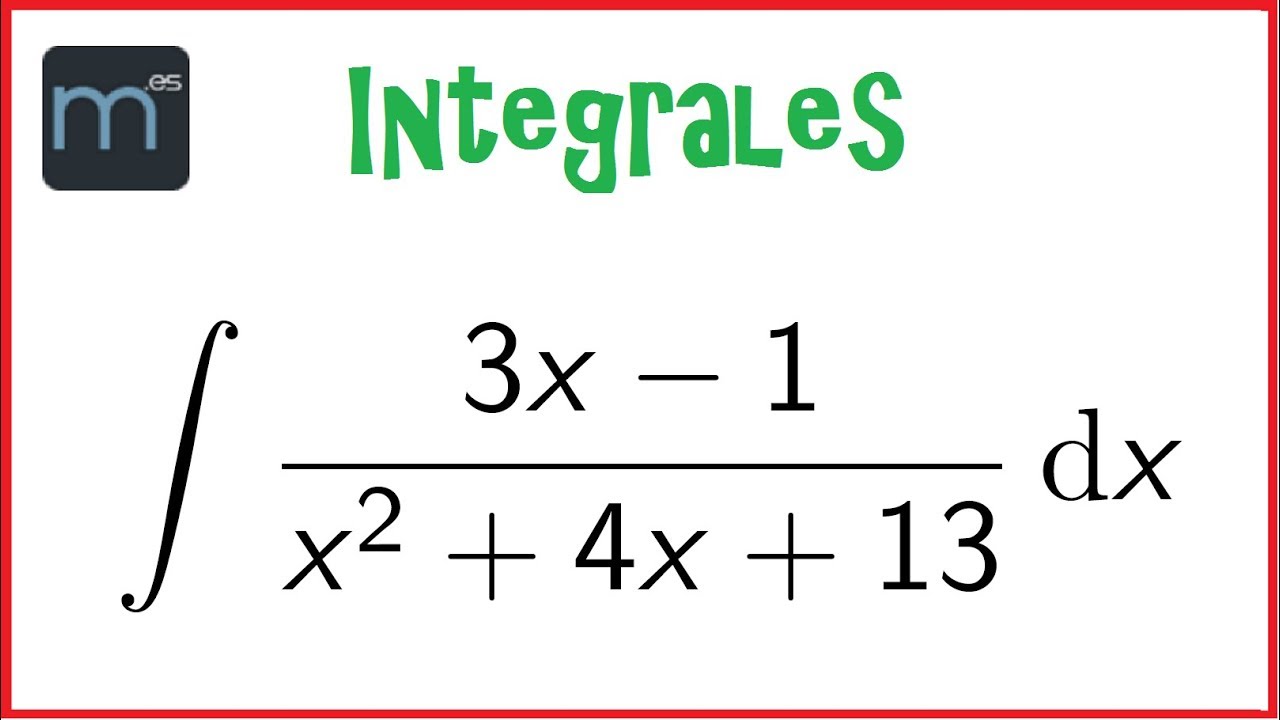 Integral tipo arcotangente más logaritmo, integrales racionales