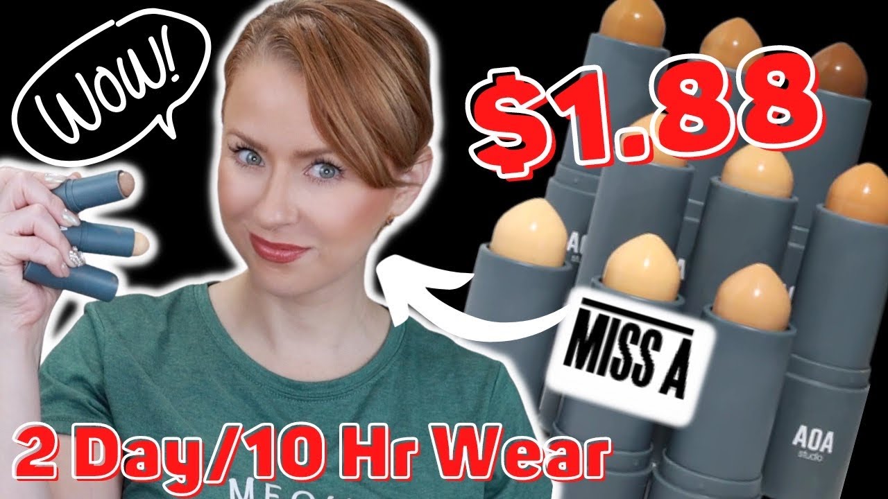 NEW SHOP MISS A AOA FLAW ERASER FOUNDATION STICK REVIEW + 2 DAY WEAR | Steff's Beauty Stash