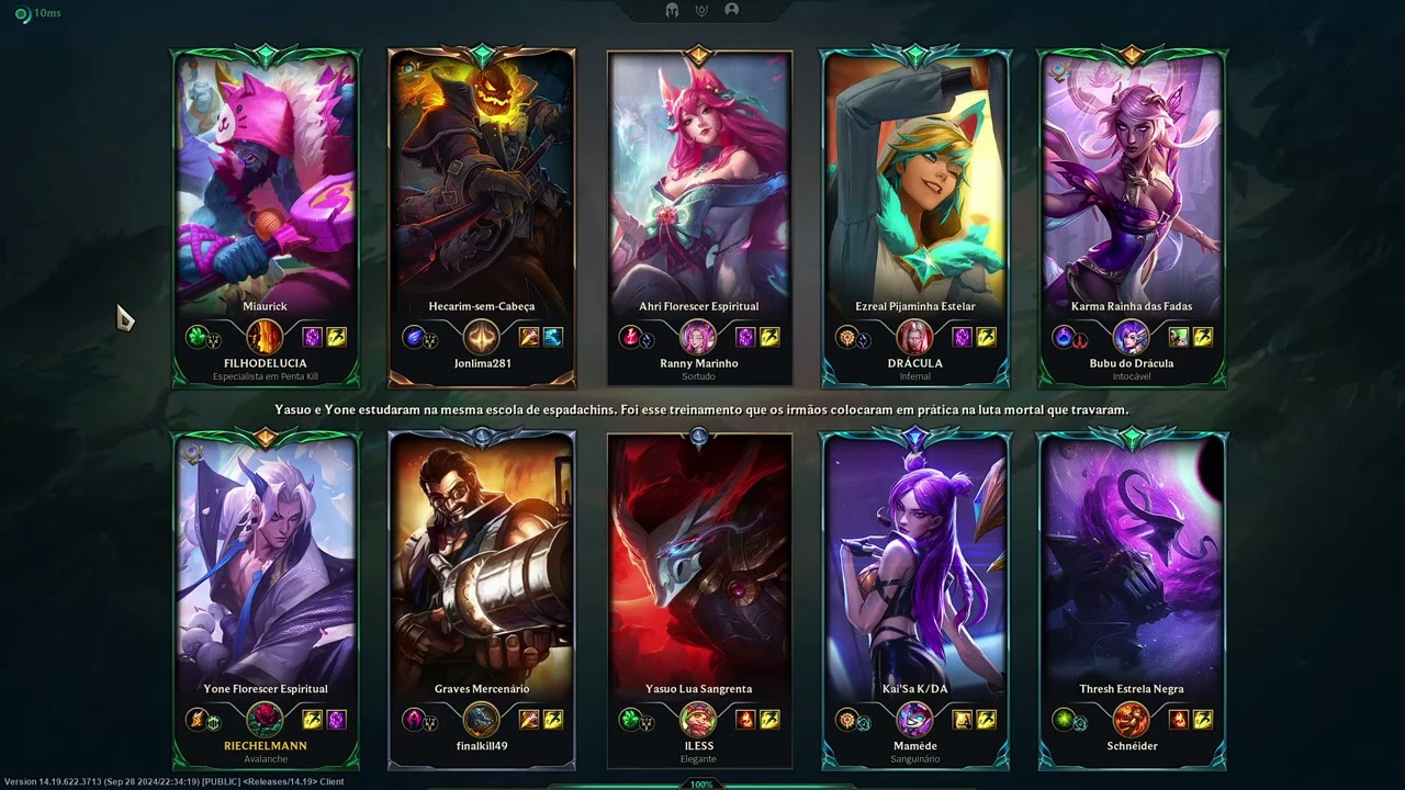 YONE vs YORICK