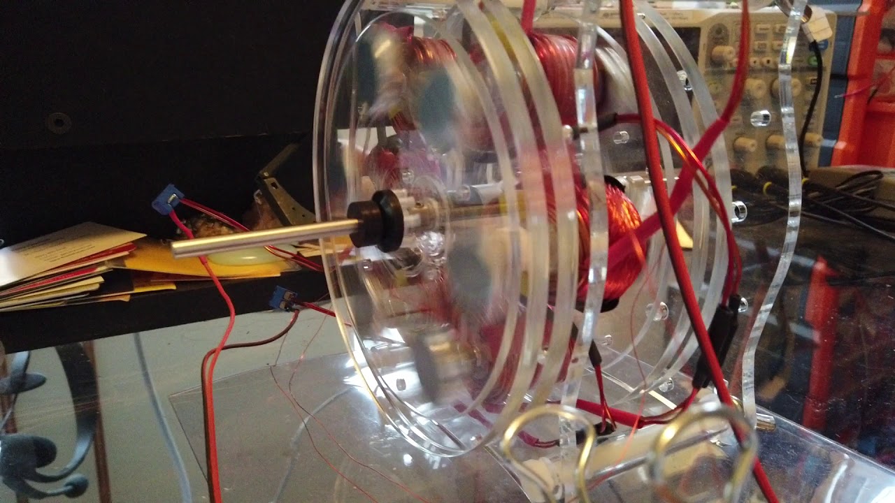 Dual Axial Flux Motor Runs on Zero Amps! (Less than 10 mA)