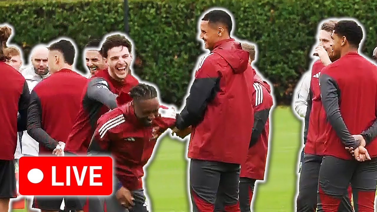 🔴 LIVE | Arsenal train ahead of Atletico Madrid Champions League clash