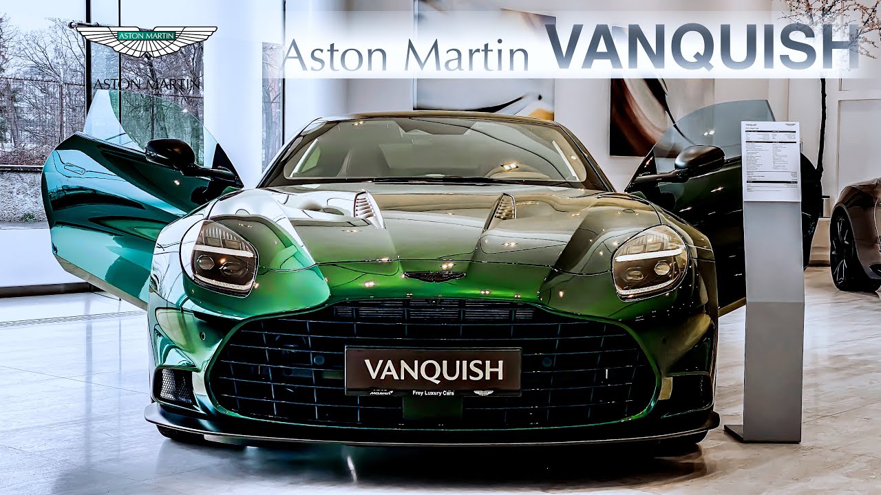 2025 Aston Martin Vanquish in Malachite Green –The Ultimate GT. Exterior & Interior in details