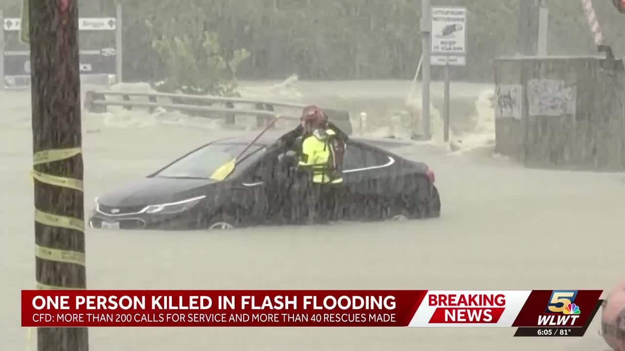 CFD: 1 dead, 3 injured due to severe flooding on Cincinnati's East Side