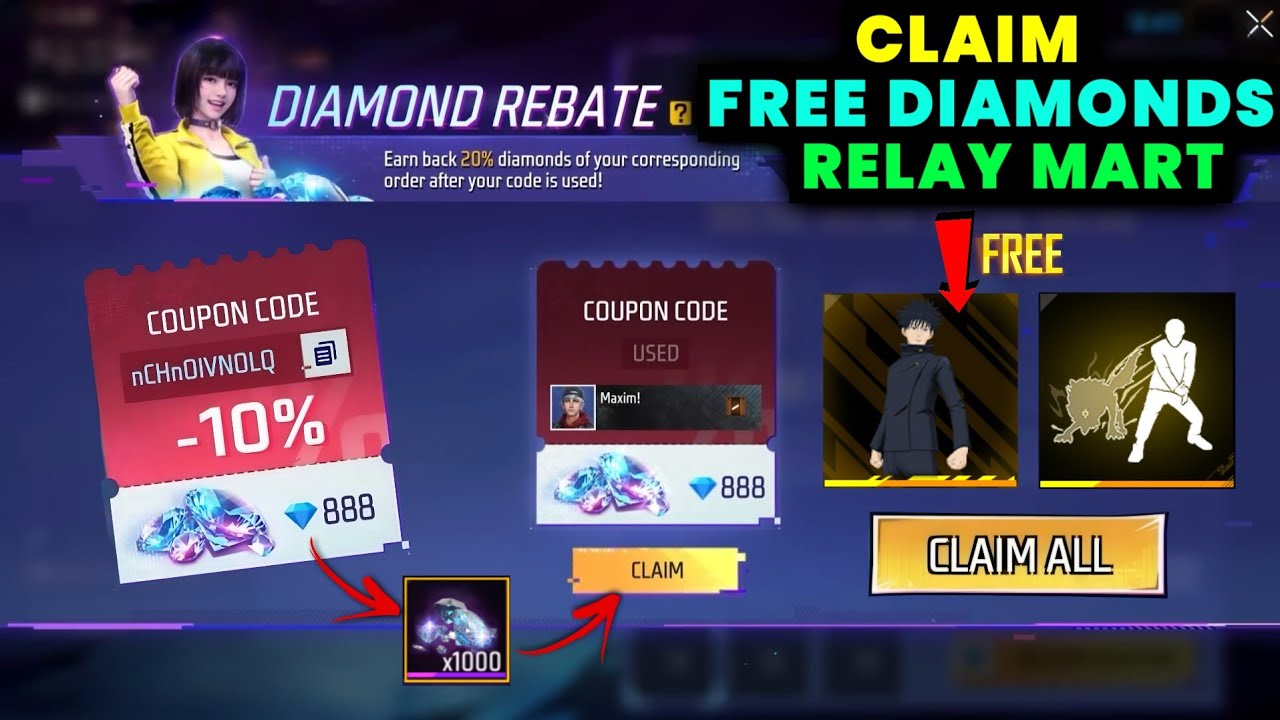 CLAIM RELAY MART FREE DIAMOND REBATE🔥 -para SAMSUNG,A3,A5,A6,A7,J2,J5,J7,S5,S6,S7,S9,A10,A20,A30,A50