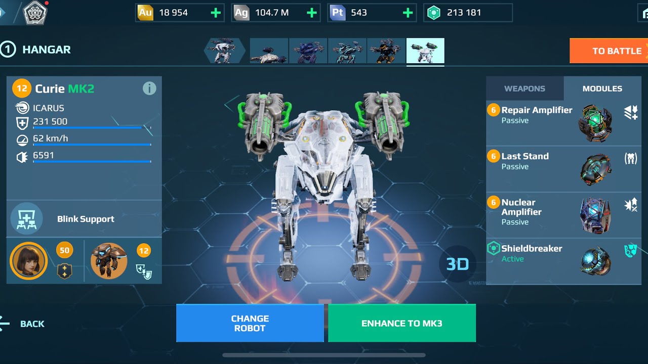 Curie Redeemer | War Robos Gameplay