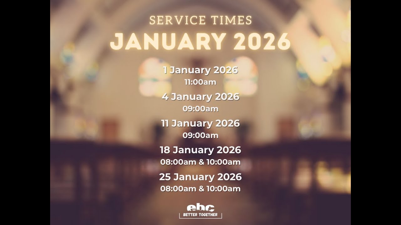 Edenvale Baptist Church -  4 January 2026 Worship Service